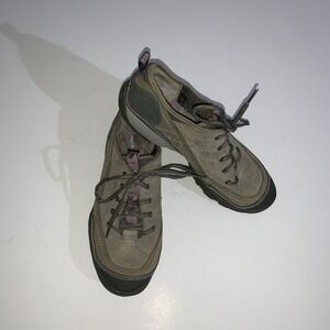 Merrell Mimosa Lace Shoes Womens Size 9 Dusty Olive Green Walking Hiking